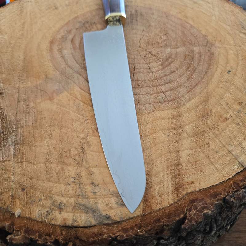 Forged Damascus Chefs knife Image 5