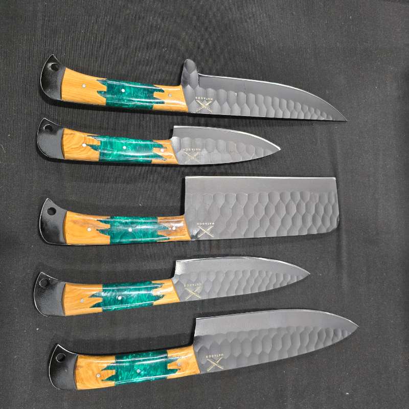 El Matator Damascus Steel Cooking Knife Set Image 4