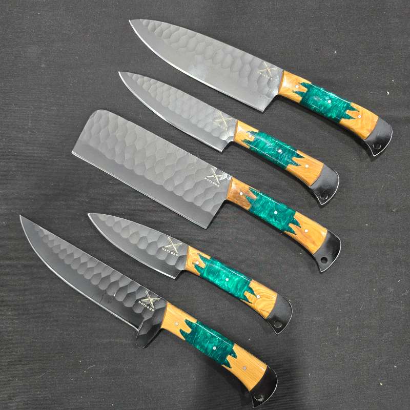 El Matator Damascus Steel Cooking Knife Set Image 2