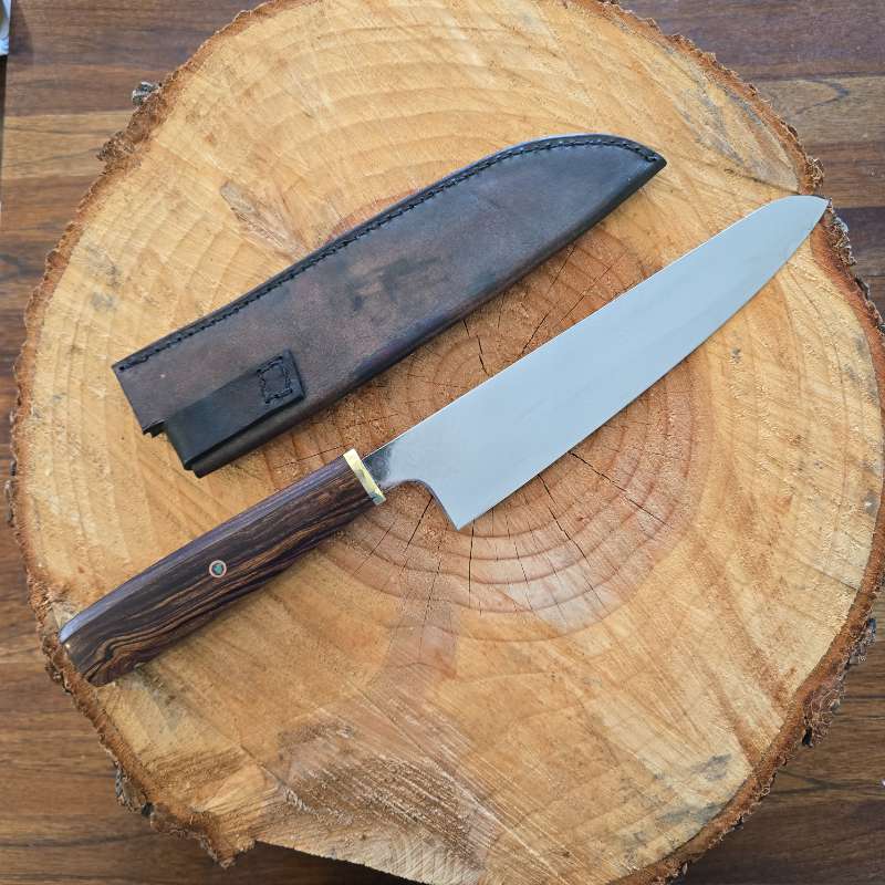 Forged Damascus Chefs knife Image 2