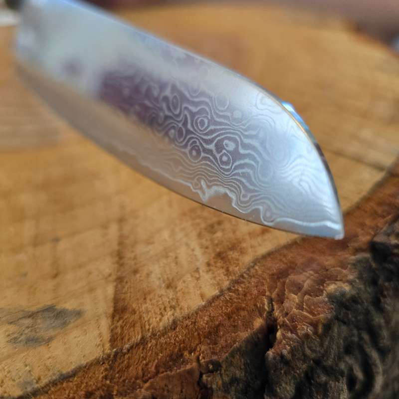 Forged Damascus Chefs knife Image 6